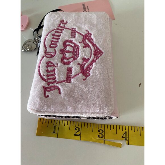 JUICY COUTURE GIRLIE ROYALTY Double Sided Trifold Wallet Chiffon Pink NEW - Picture 10 of 11